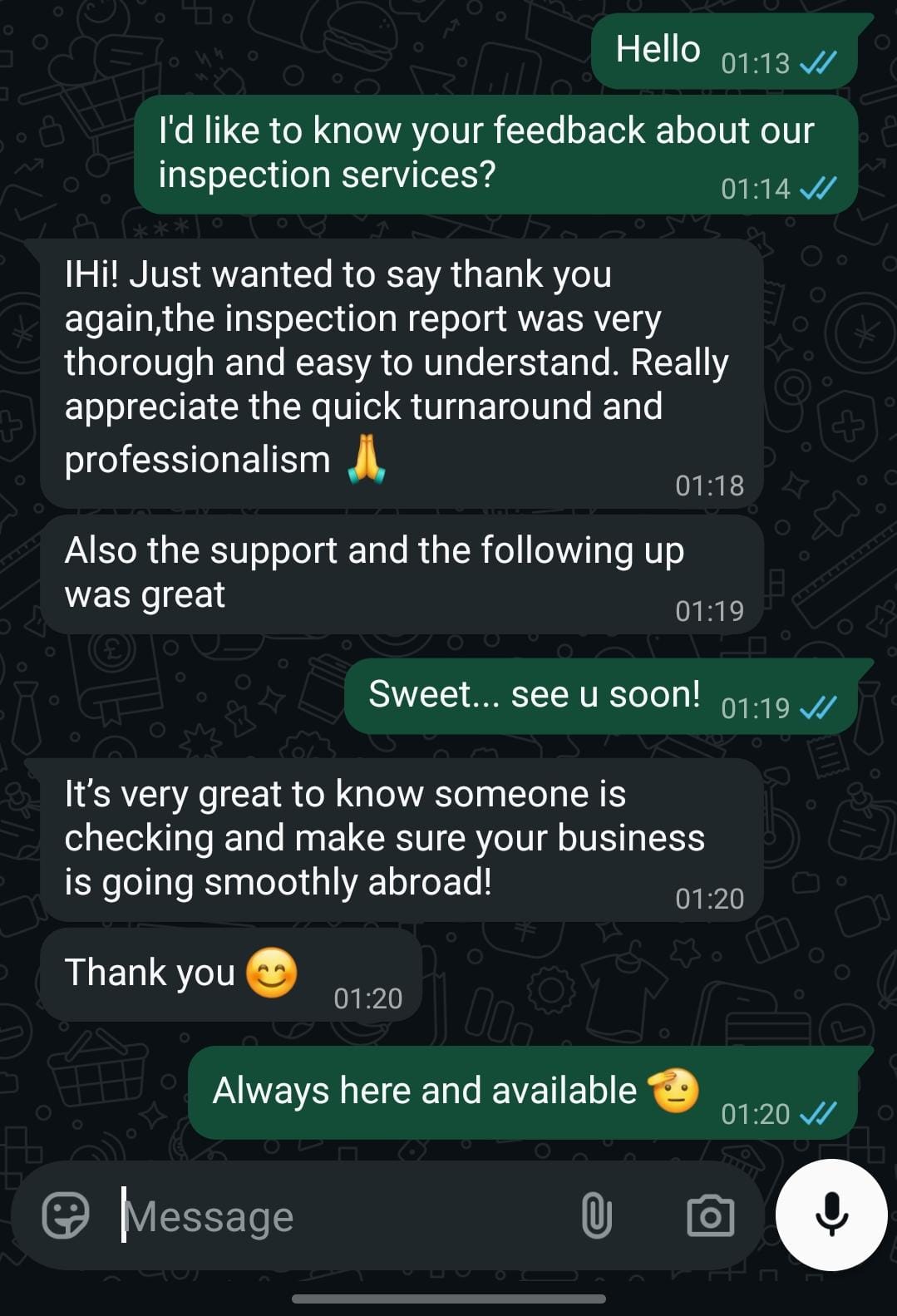Client Feedback English